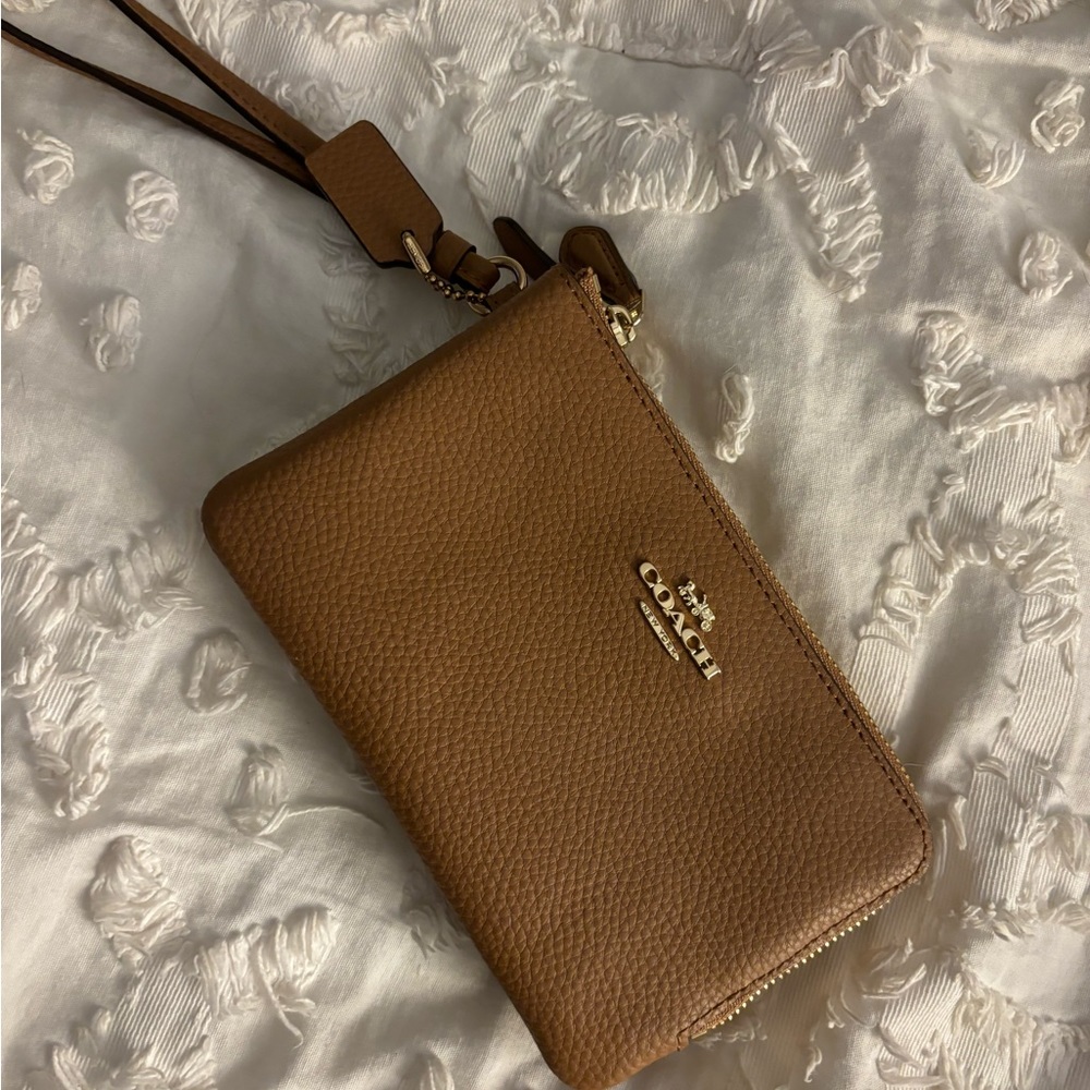 Coach Tan Wristlet - New Condition